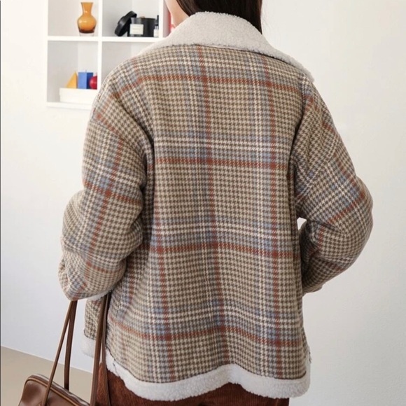 2 for $55 - Houndstooth Teddy Jacket - Picture 13 of 14